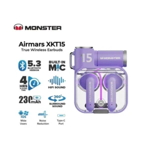 Monster Game Airmars Earphones XKT-15 Violet