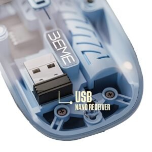 BEME Explorer Mouse 2 Transparent Dual-Mode Wireless Mouse (2.4G + BT 5.2)